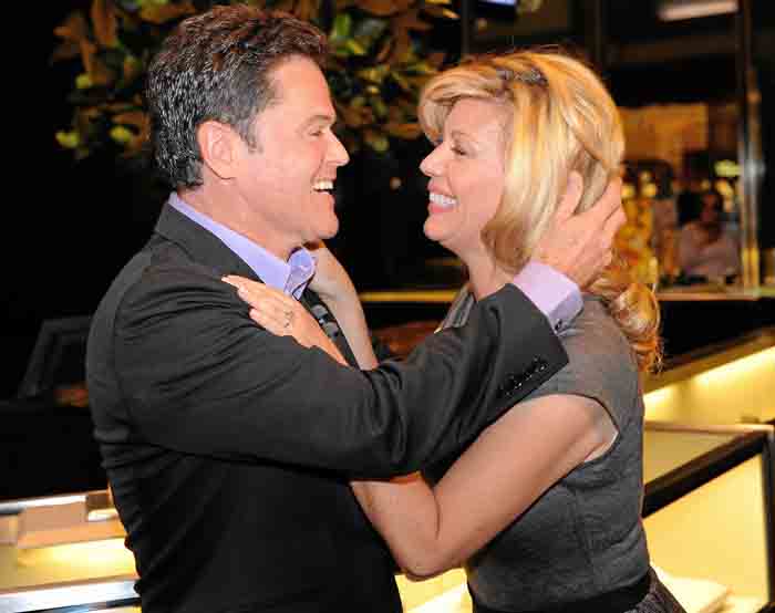 Debbie Osmond and Donny Osmond caught on camera.